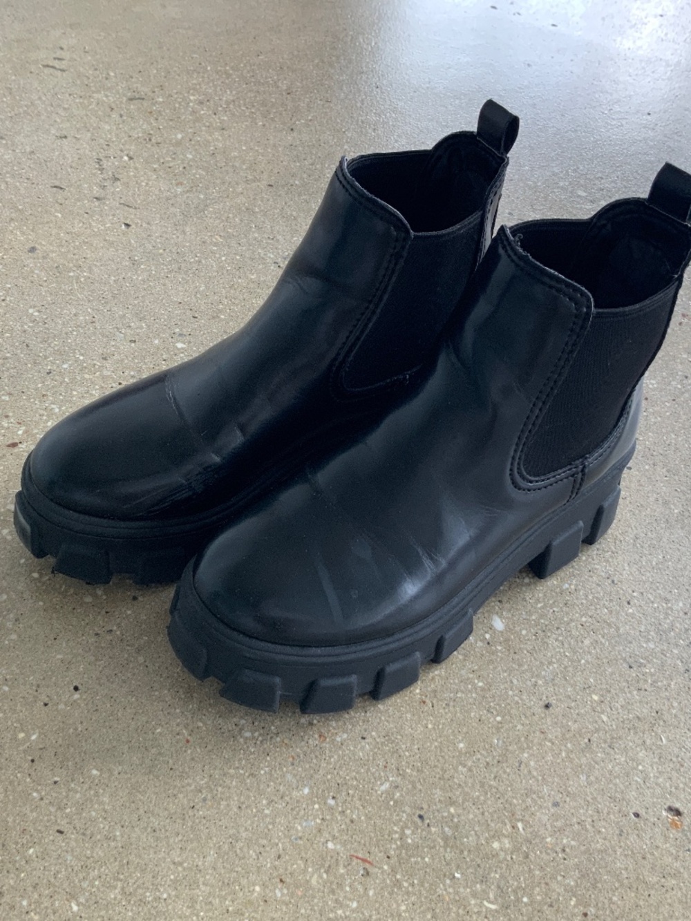Sam Edelman Black Platform CIRCUS Ankle Boots Size 6.5
